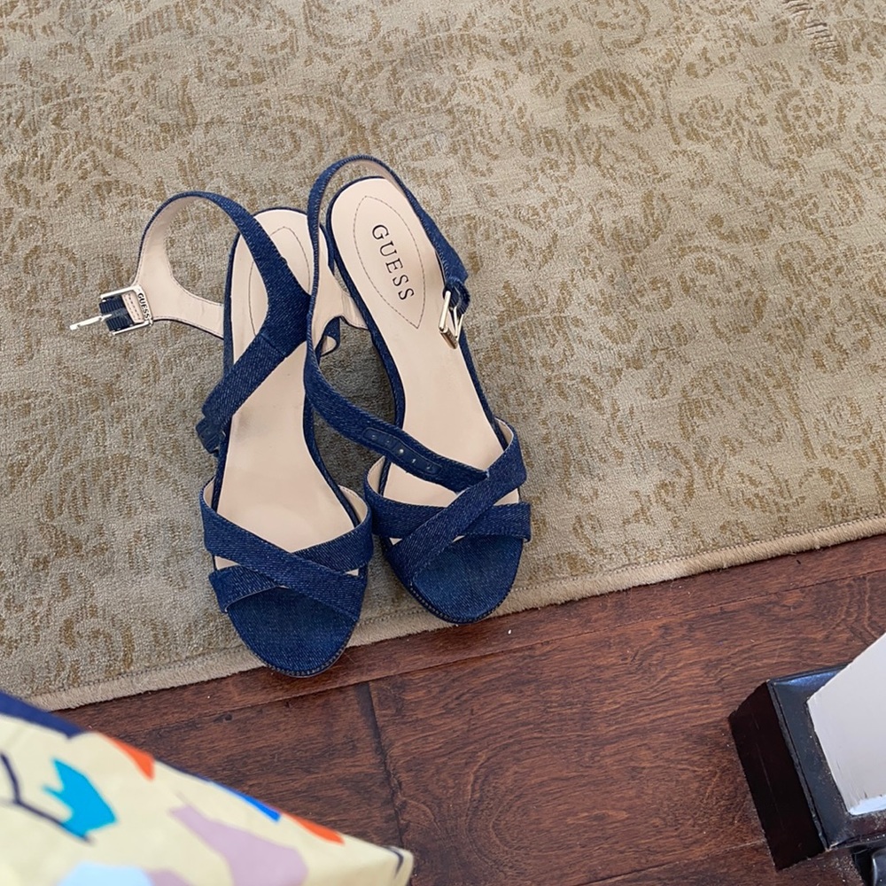 Denim cutie pies - wedge sandals
